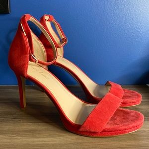 Essex Lane Red Suede Heels